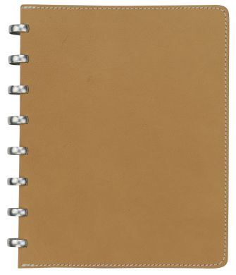 A5 Pur Natural Leather with Cream 5x5 Dot Grid Pages